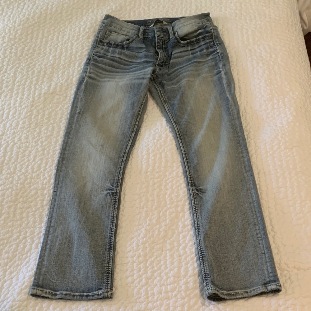 BKE Jake Men's Light Wash Straight Jeans 30S